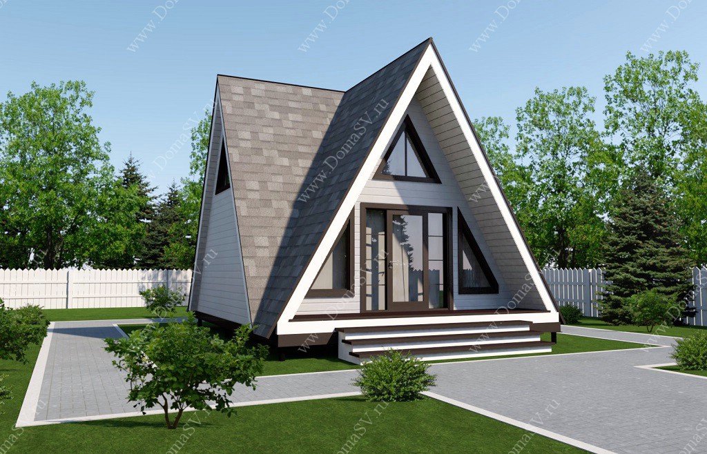 Дом Шалаш 3 Размер: 6 х 7 м - проект и цена строительства